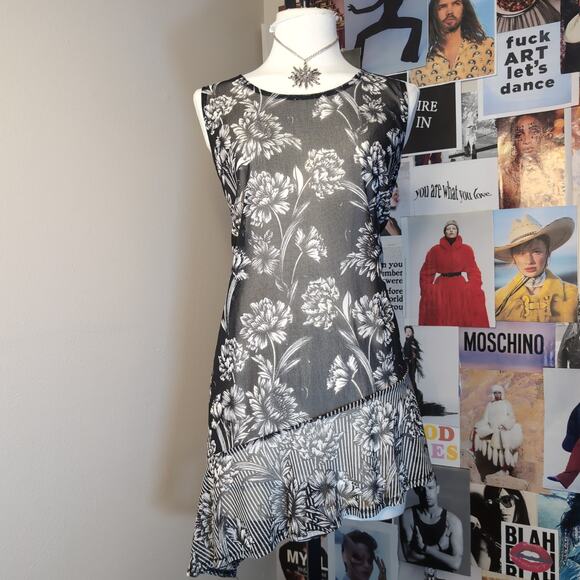 American Vintage Tops - Whimsygoth Floral Sheer Top